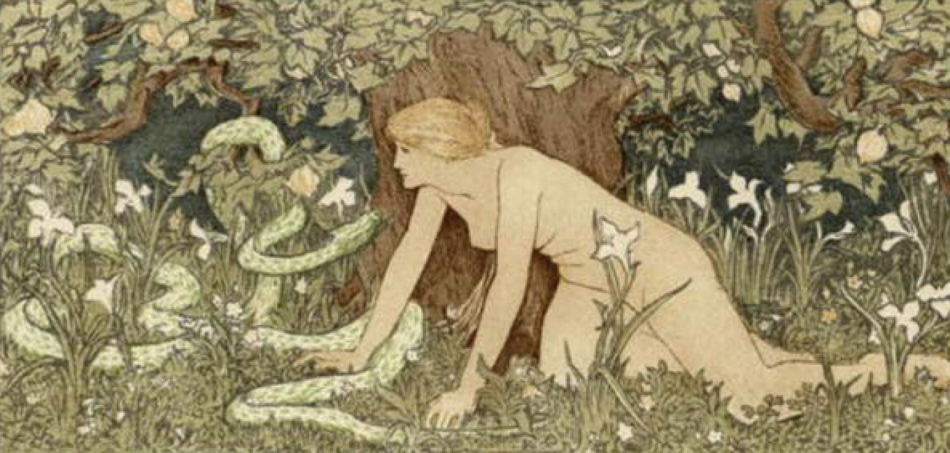 Eva e il serpente di John Dickson Batten