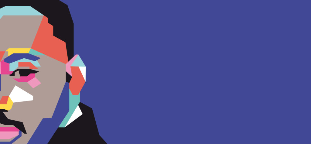 In copertina, illustrazione di Bruna Pallante: omaggio a Martin Luther King. Dettaglio
