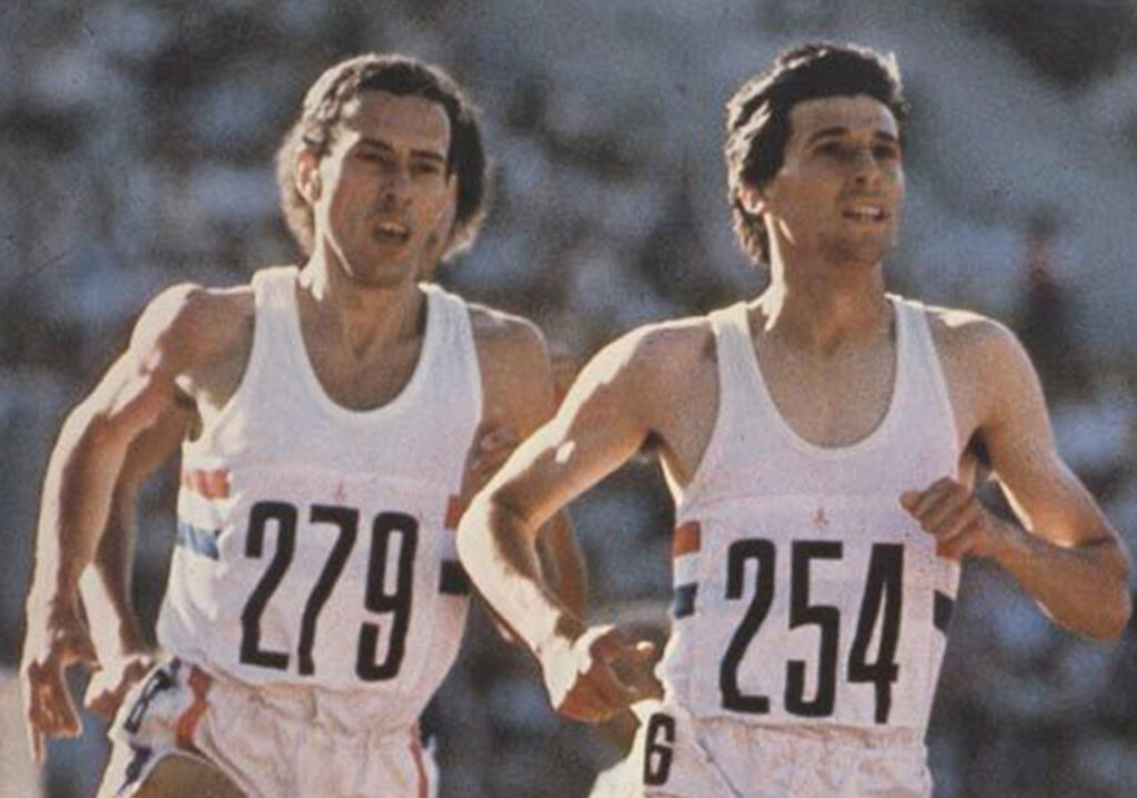 Coe e Ovett che corrono durante una gara