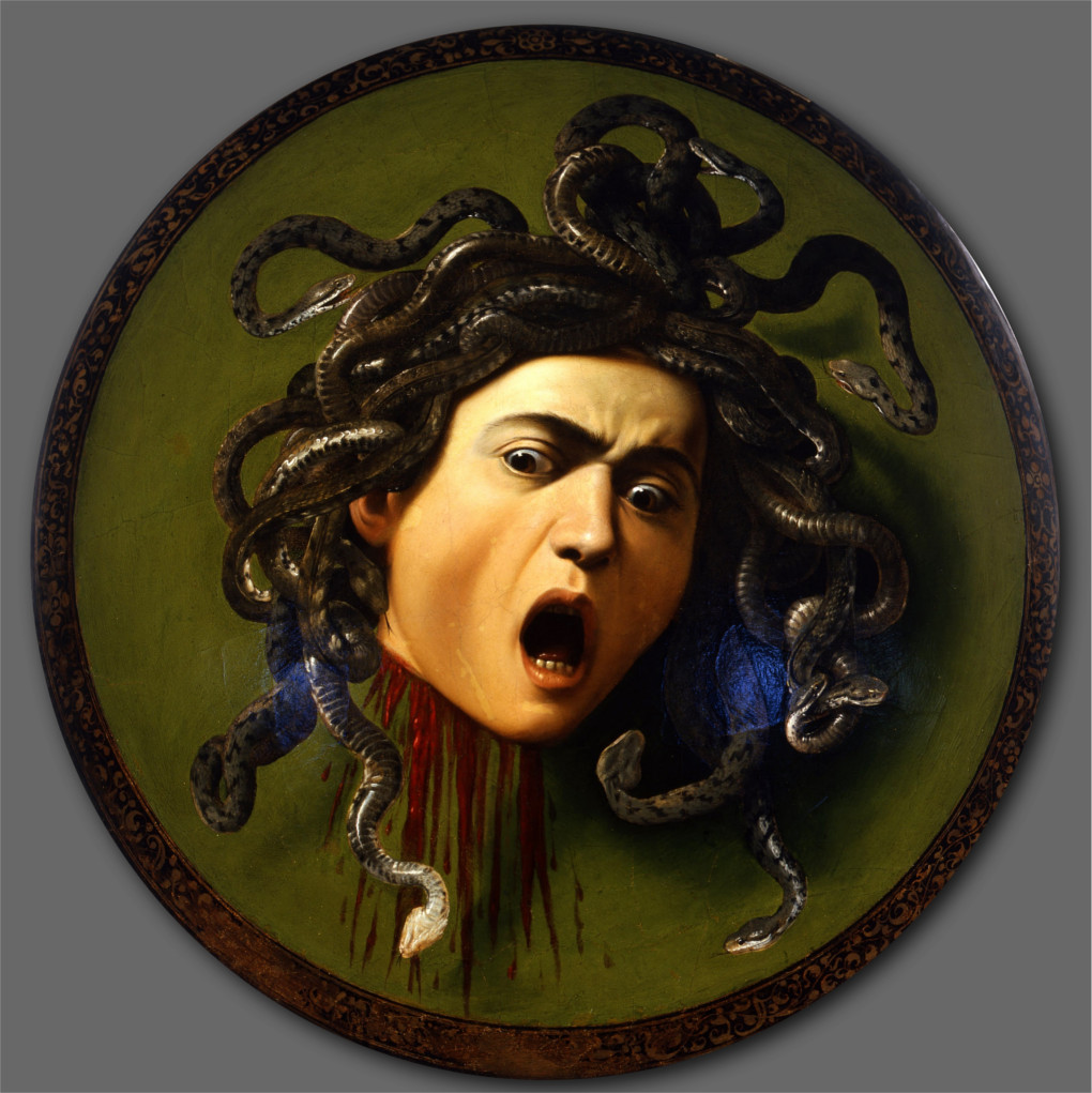 Caravaggio, Scudo con testa di Medusa