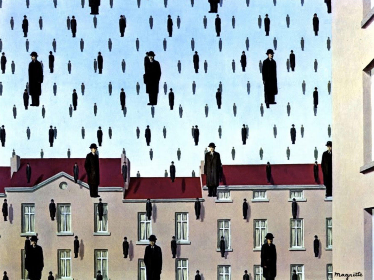 René Magritte: Golconda! - 1953