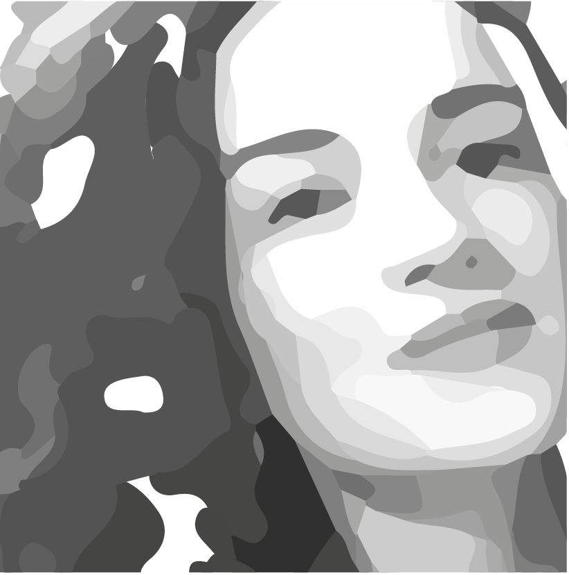 Immagine grafica del primo piano dell’autrice Elsa Pelullo
